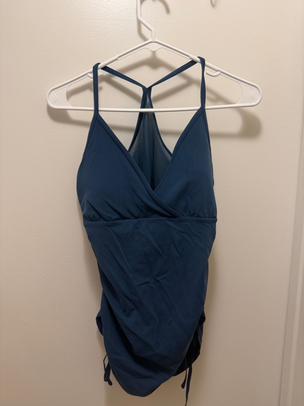 lululemon athletica Deep Teal Drawstring Top with Logo